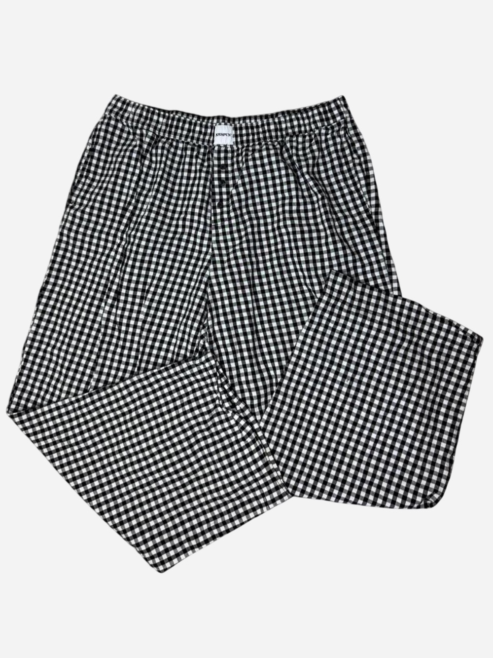 Gingham Wide Leg Lounge Pants by Joyspun